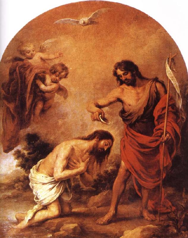 Bartolome Esteban Murillo Baptism of Jesus oil painting picture